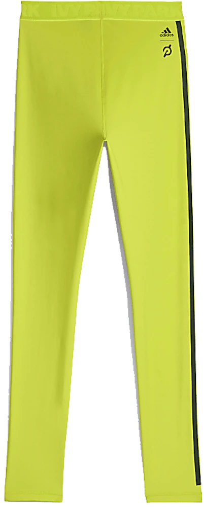 Adidas Womens Ivy Park x Peloton Shock Lime Power Tights Size Large HG0557