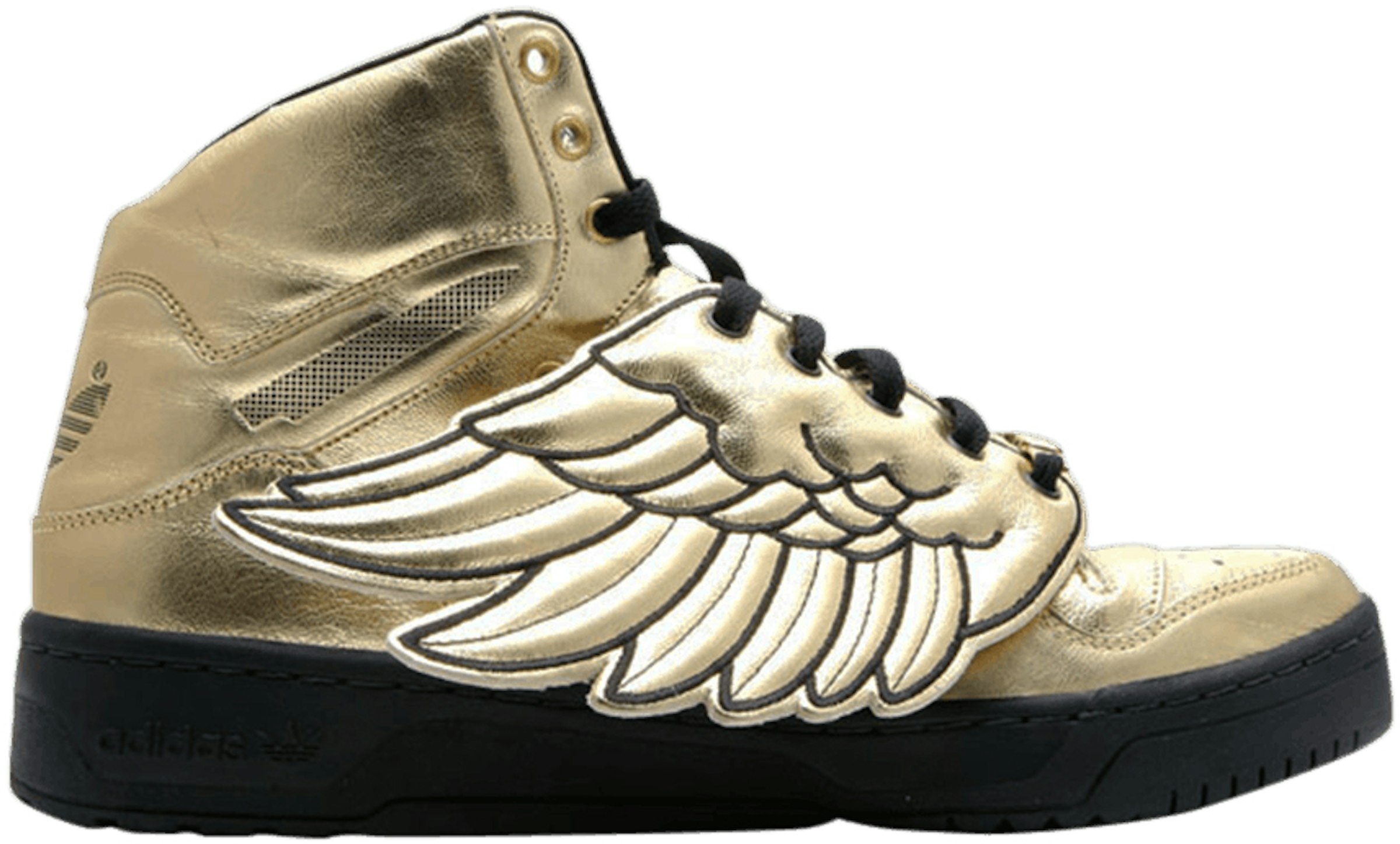onderwerpen legering bovenste adidas JS Wings 1.0 Jeremy Scott Metallic Gold Men's - G04653 - US