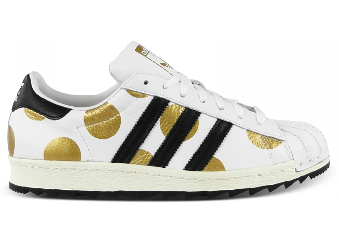 adidas JS Superstar 80s Ripple White Black Gold Men s G61527 GB