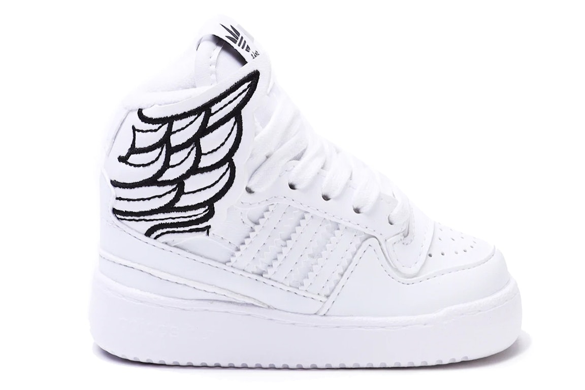 Pre-owned Adidas Originals Babies' Adidas Js Wings 4.0 White Black (infant) In Footwear White/footwear White/core Black