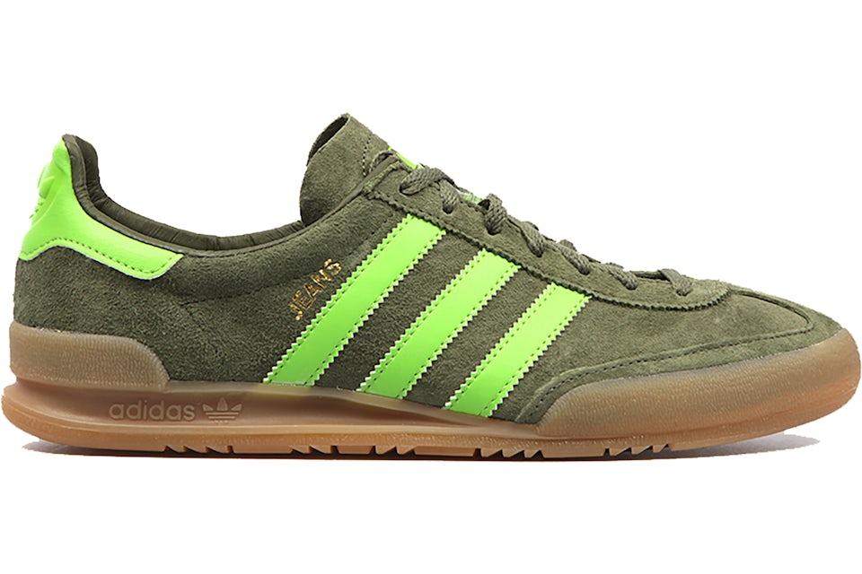 Green adidas jeans sales
