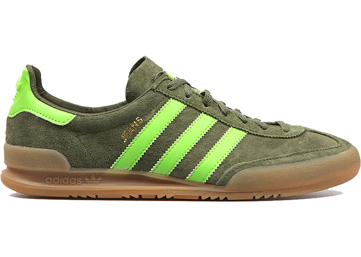 Adidas jeans 2025 white and green