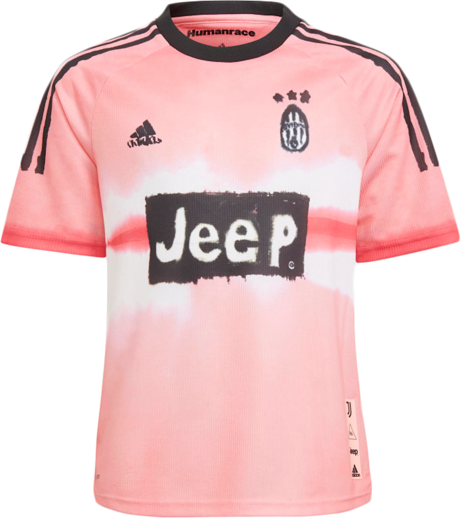 Juventus Human Race Kids Jersey Glow Pink/Black - FW20