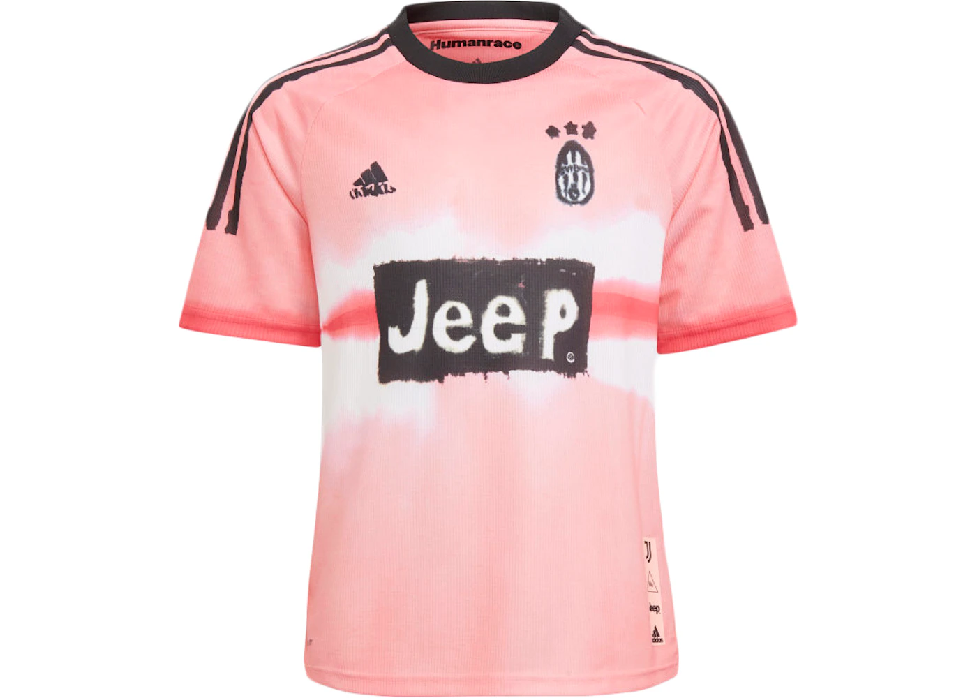 adidas Juventus Human Race Kids Jersey Glow Pink Black Kids