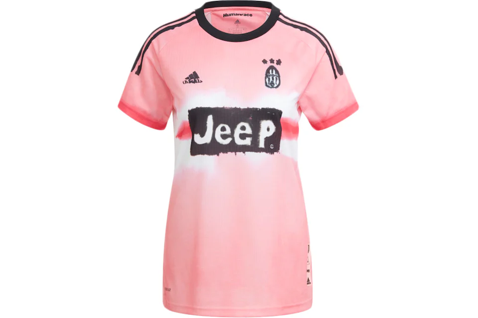 adidas Juventus Human Race Womens Jersey Glow Pink Black FW20 US