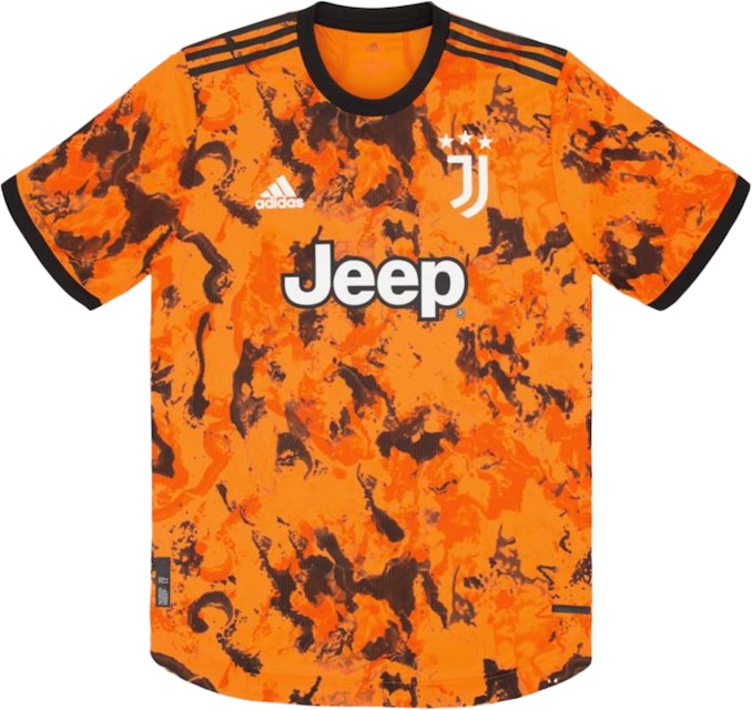 adidas Juventus Maglia Gara Third Authentic 2020/21 Jersey Orange Men's -