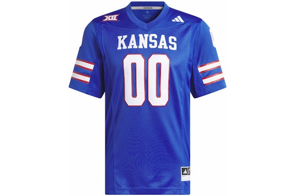 adidas Kansas Football Off-Field Home Jersey Royal Blue