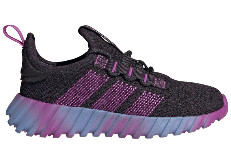 Pre-owned Adidas Originals Kaptir Flow Sneakers In Aurora Black/purple Burst/blue Spark