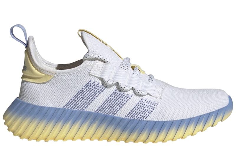 Pre-owned Adidas Originals Kaptir Flow (women's) Sneakers In Cloud White/blue Spark/almost Yellow