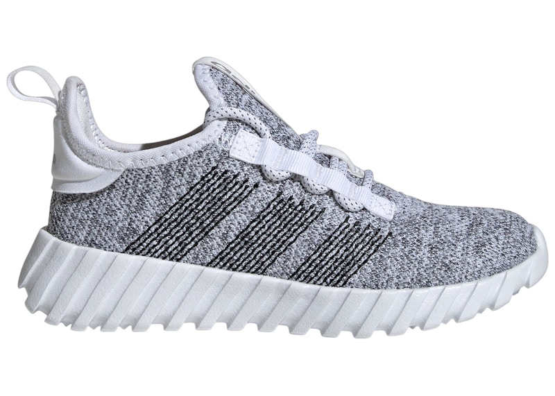 Pre-owned Adidas Originals Kaptir Flow Sneakers In Cloud White/core Black/silver Metallic