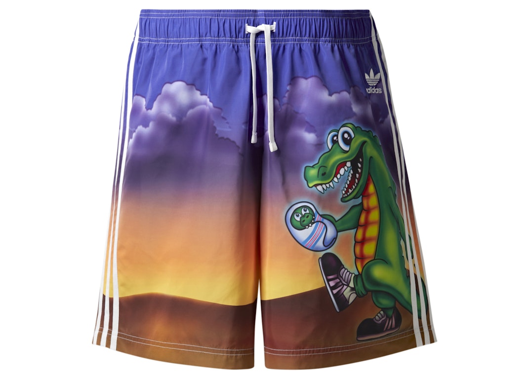 Pre-owned Adidas Originals Adidas Kerwin Frost Ms. Croc Shorts Multi