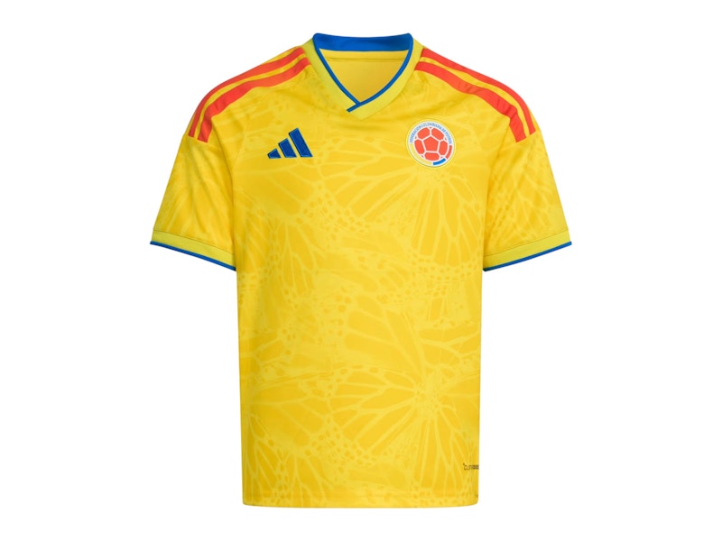 Pre-owned Adidas Originals Kids Colombia 2026 World Cup Home Jersey In Yellow
