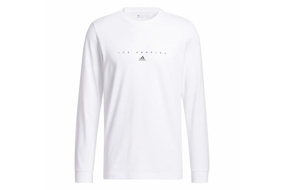 adidas LA Graphic Long Sleeve Tee White