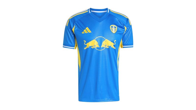 adidas Leeds United FC 25/26 Away Jersey Blue White Men's