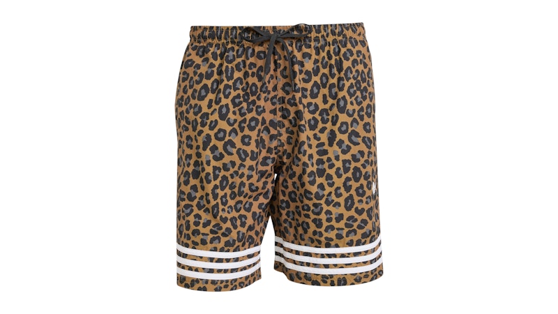 adidas Leopard 8 Inch Swim Shorts Bronze Strata Men's - SS25 - US