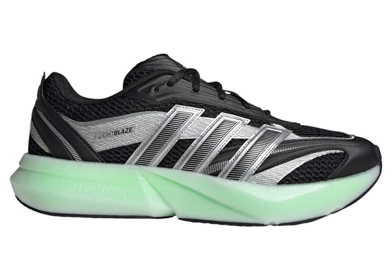 adidas Lightblaze Glow Core Black Silver Metallic Lime Burst