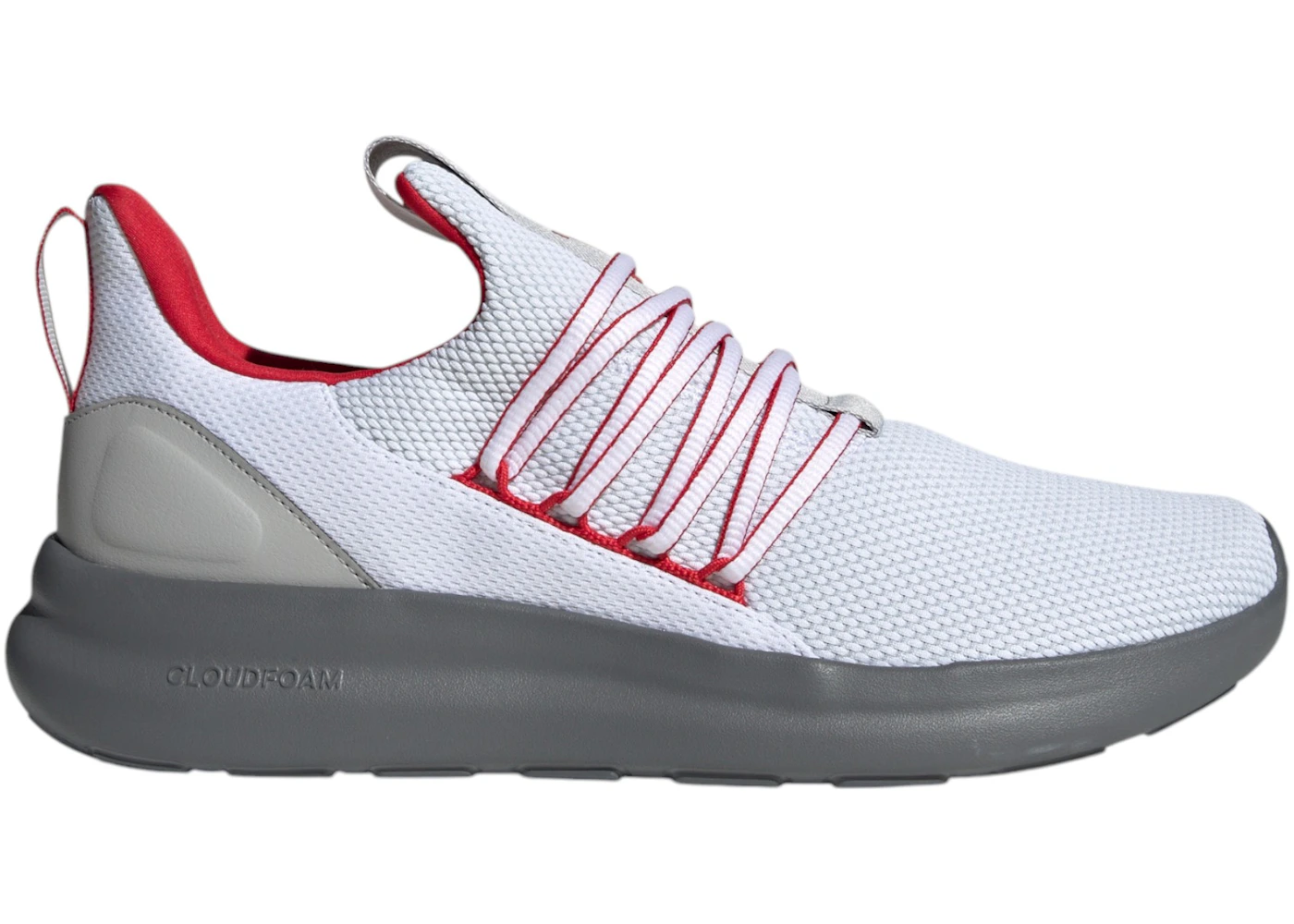 adidas Lite Racer Adapt Cloud White Better Scarlet Grey Men's
