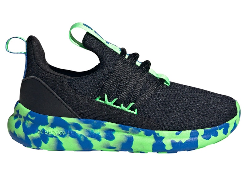 Pre-owned Adidas Originals Lite Racer Adapt 7.0 Sneakers In Core Black/lime Burst/bright Royal