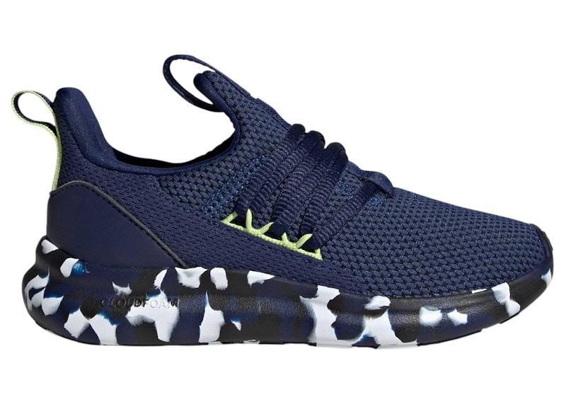 Pre-owned Adidas Originals Lite Racer Adapt 7.0 Sneakers In Dark Blue/cloud White/pulse Lime