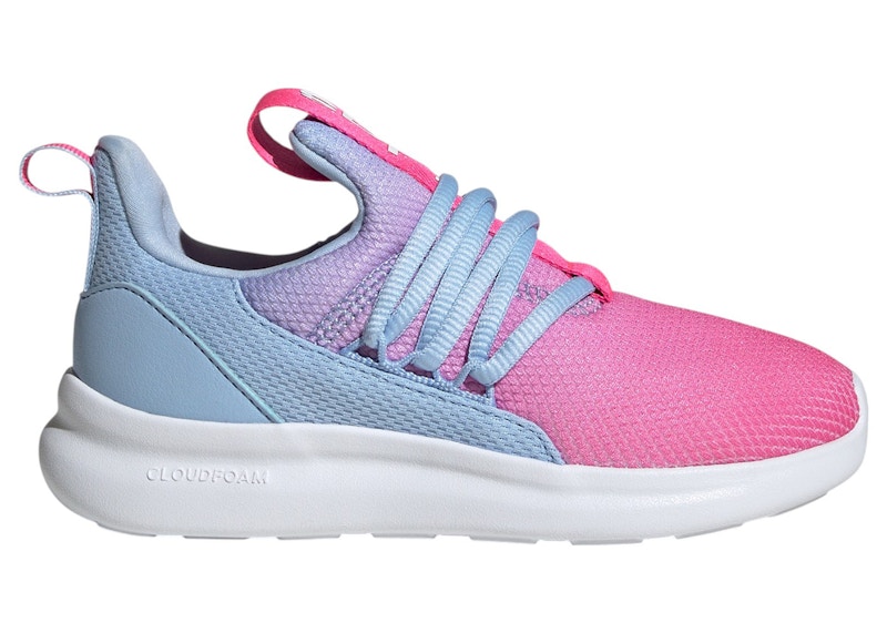 Pre-owned Adidas Originals Lite Racer Adapt 7.0 Sneakers In Glow Blue/lucid Pink/cloud White