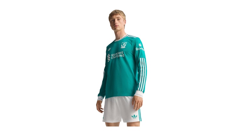 adidas Liverpool FC 25/26 Long Sleeve Third Authentic Jersey Sea