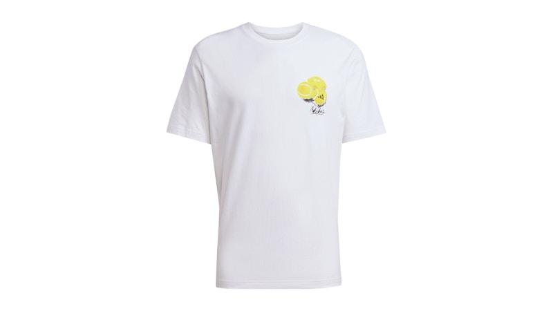 adidas Sportswear ラウンジスティルライフレモンTシャツ 送関込 adidas Lounge Still Life Lemons Graphic Tee White メンズ