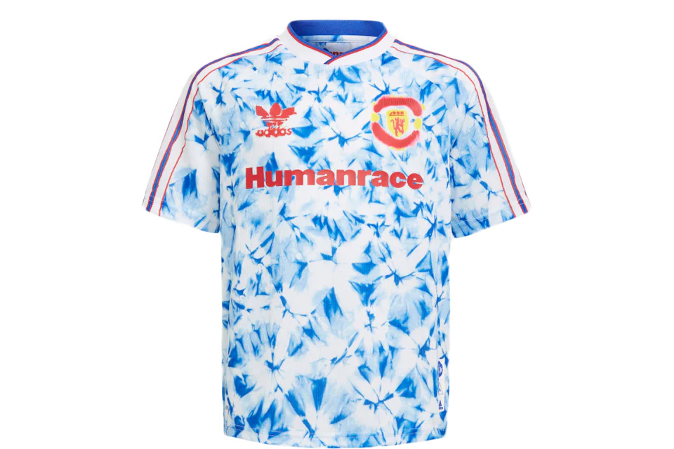 adidas Manchester United Human Race Kids Jersey White Bold