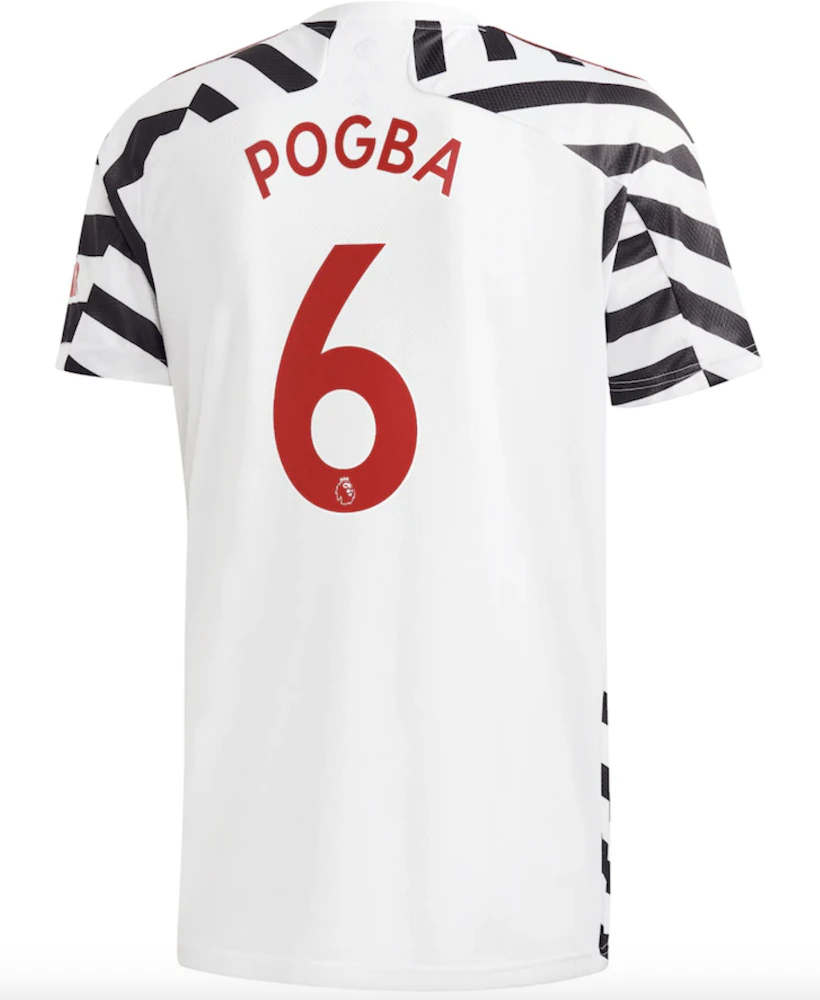 adidas Manchester United Third Shirt 2020-21 with Pogba 6 printing - US