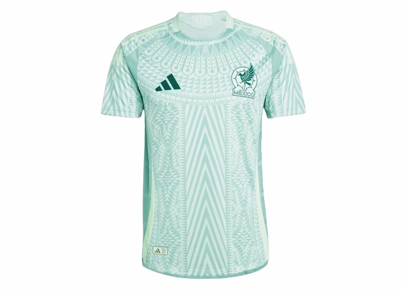 adidas Mexico 2024 Camiseta Visitante Autentico Lino Verde Hombre SS24 MX