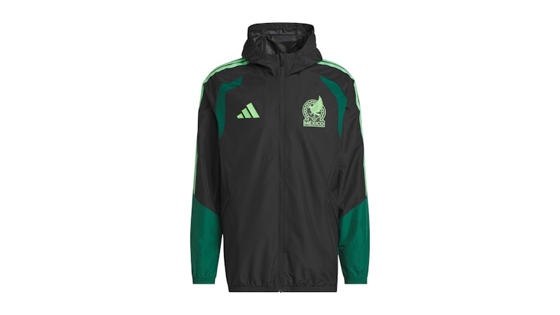 adidas Mexico 2026 Tiro All Weather Jacket Black Men's - FW25 - US