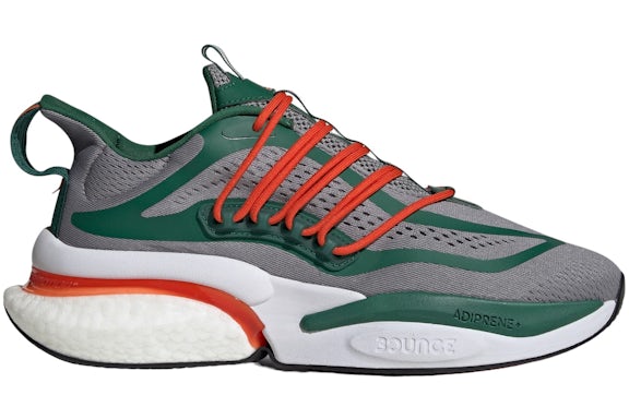 adidas Miami Alphaboost V1 Grey Team Verde oscuro Team Anaranjado