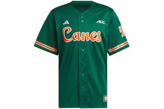 adidas Miami Reverse Retro Replica Baseball Jersey Verde scuro