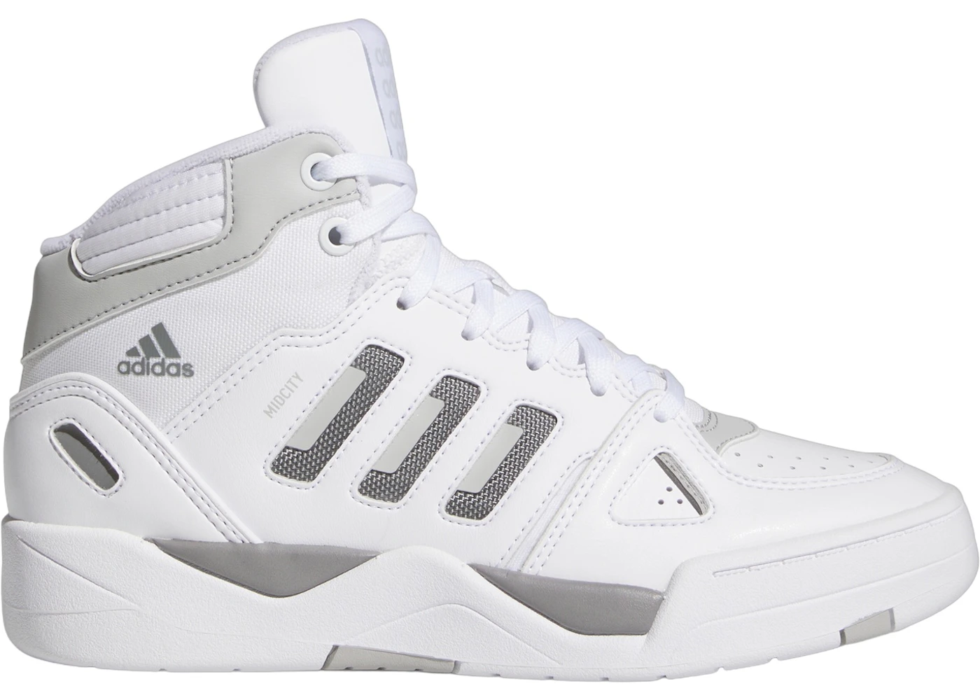 adidas Midcity Mid Cloud White Grey Grey Three (Women's) - IH0144 - US adidas Midcity Mid Cloud White Grey Grey Three (Women's) - IH0144 - US