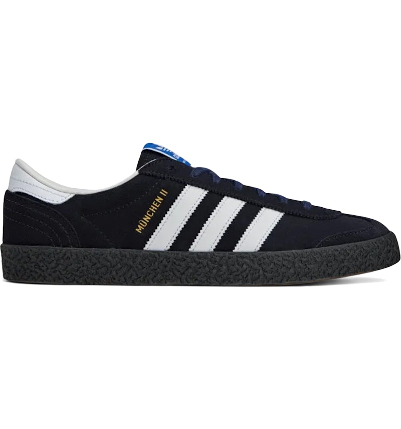 adidas München II SPZL Black Blue Gum Men's JR1544 GB