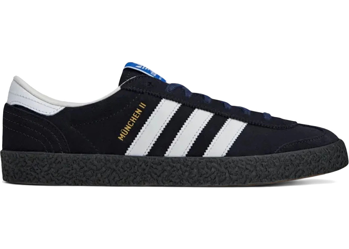 adidas München II SPZL Black Blue Gum Men's JR1544 US