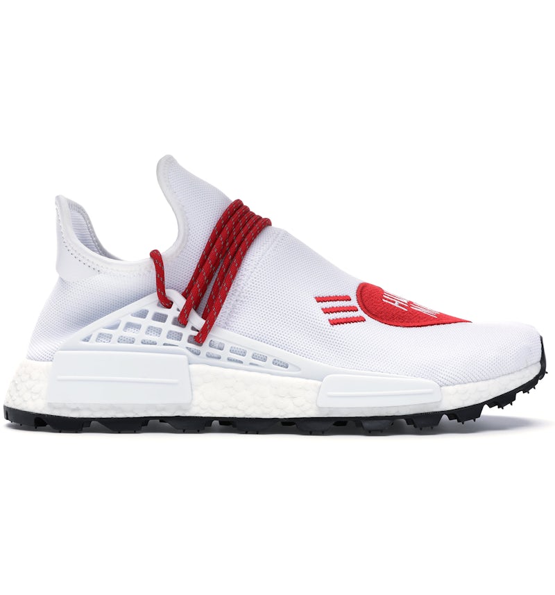 adidas NMD HU Pharrell Human Made White Red Men's EF7223 US