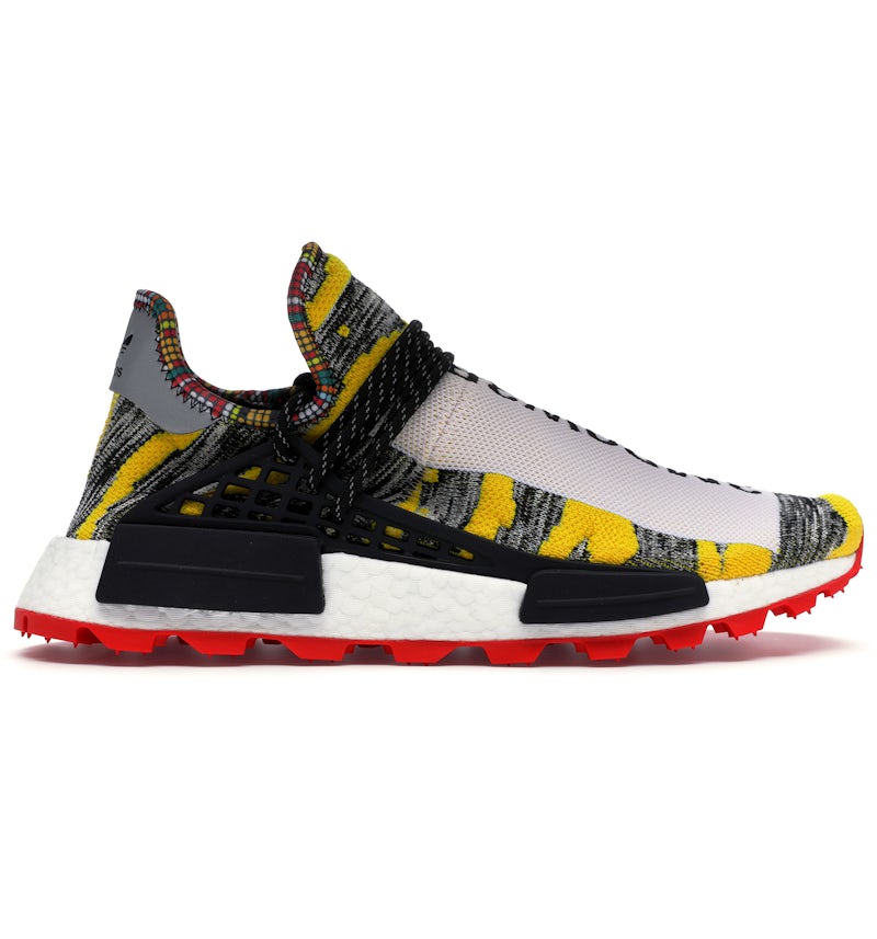 Yellow Human Race Solar Black Adidas NMD Hu Pharrell Solar Pack