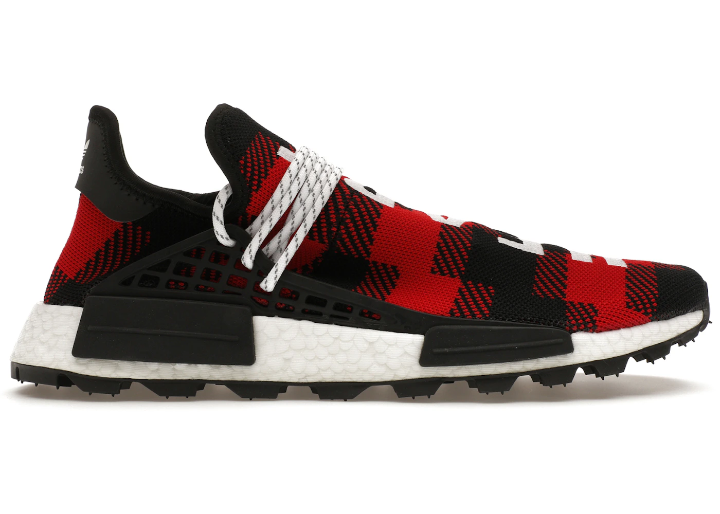 adidas NMD Hu Pharrell x BBC Red Plaid (F&F) Men's EF7389 US