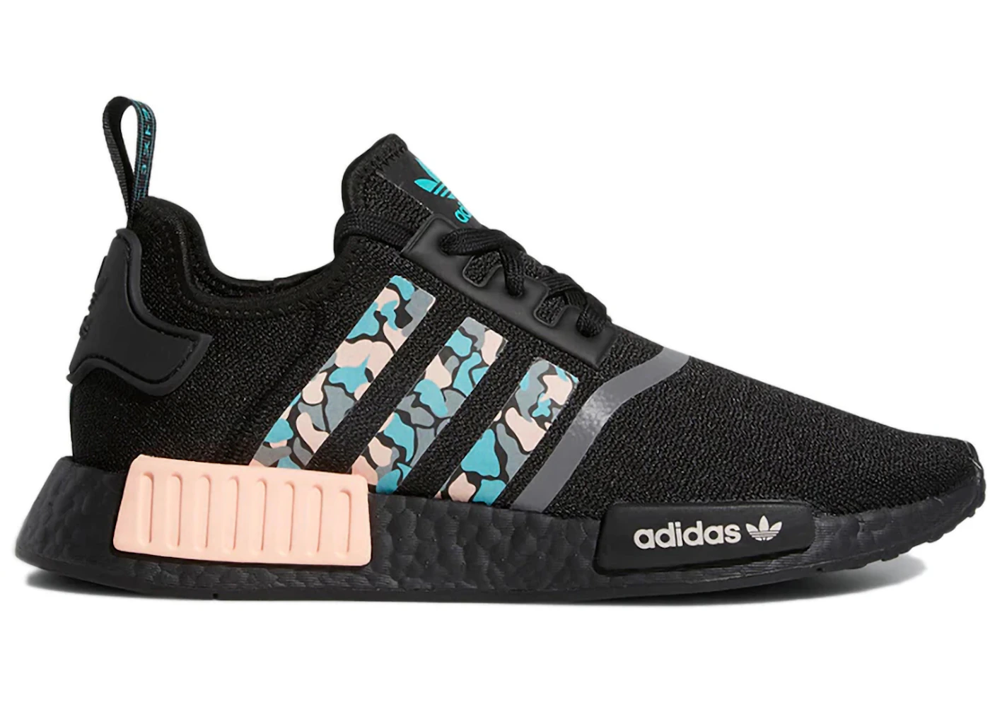 adidas NMD R1 STLT Primeknit Aqua Pink Camo Men's - FV3853 - US adidas NMD R1 STLT Primeknit Aqua Pink Camo Men's - FV3853 - US
