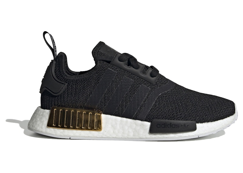 White black and 2024 gold adidas nmd