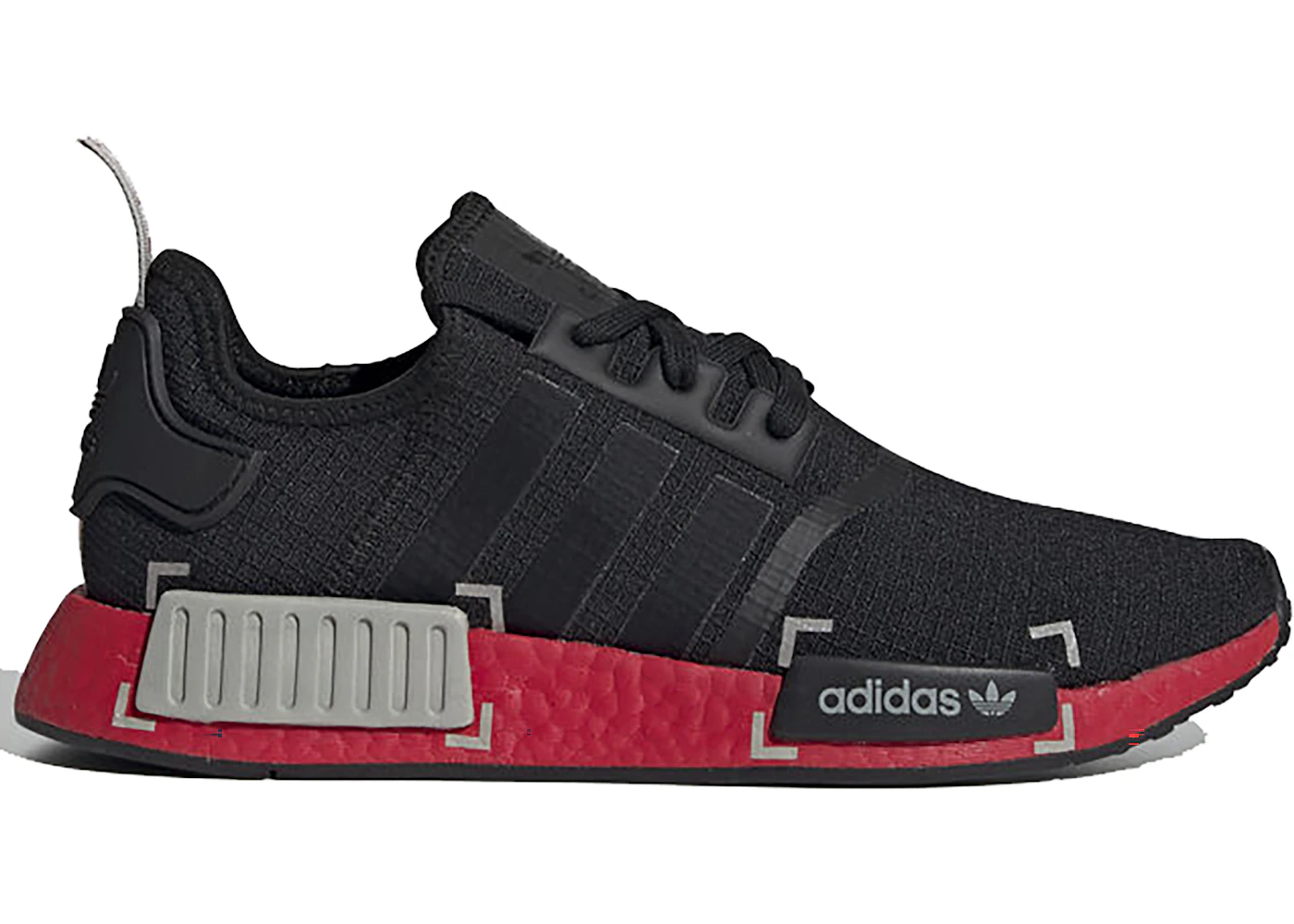 adidas NMD R1 Black Grey Scarlet Men s FV3907 US