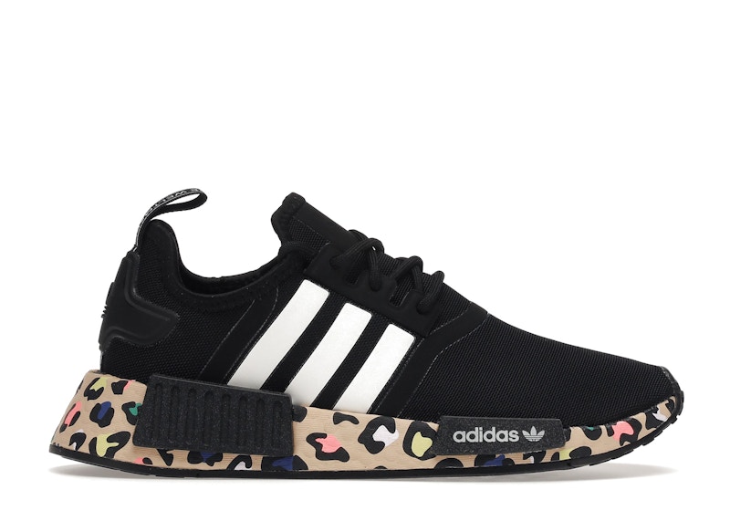 adidas black and leopard shoes