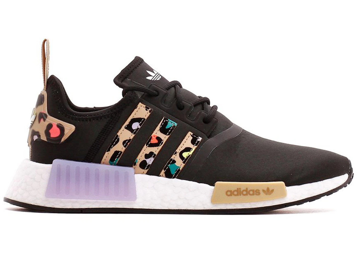 adidas NMD R1 Black Purple Leopard (Women's) - H00670 - US