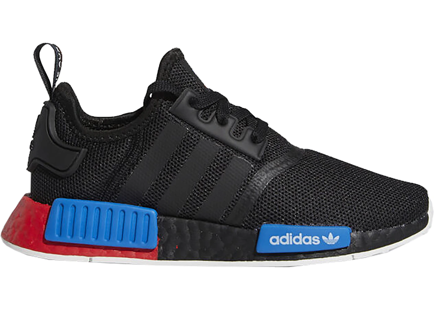 Nmd adidas top black red blue