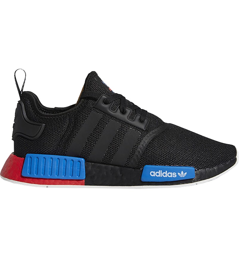 Adidas nmd r1 mens black red blue shop