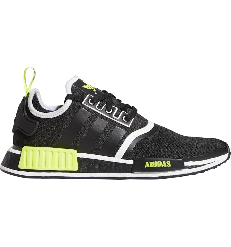 adidas NMD R1 Black Solar Yellow Men's GV7183 US