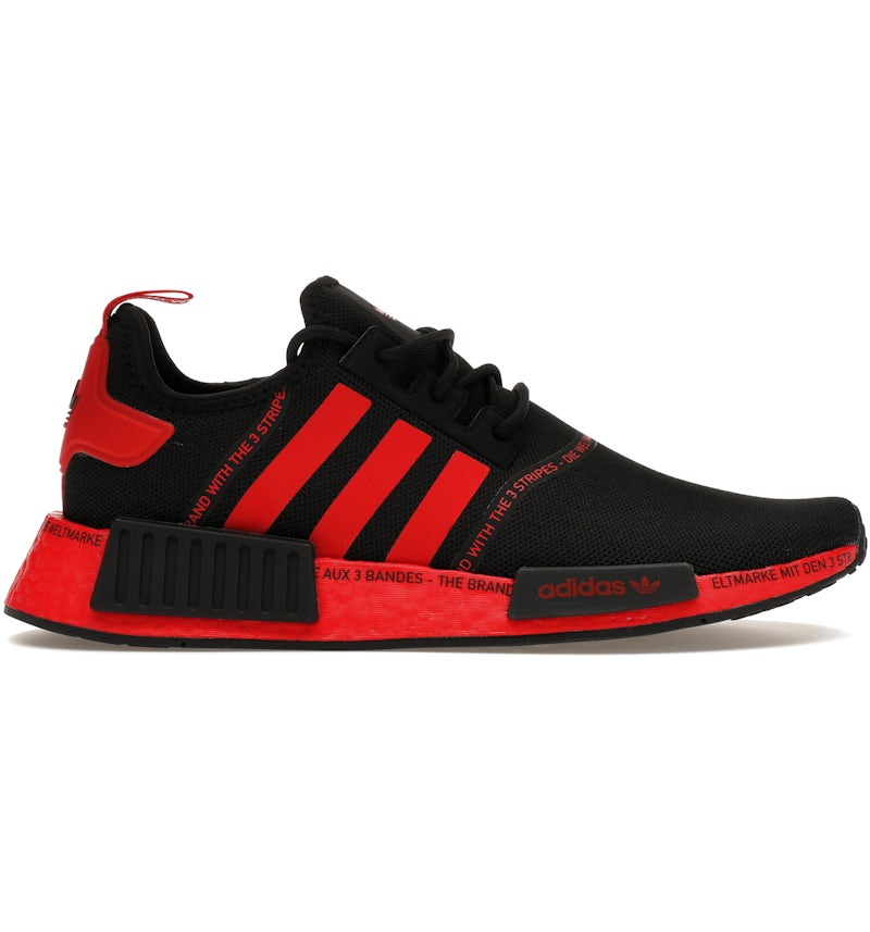 adidas NMD R1 Black Vivid Red Men's - HP2971 - US adidas NMD R1 Black Vivid Red Men's - HP2971 - US