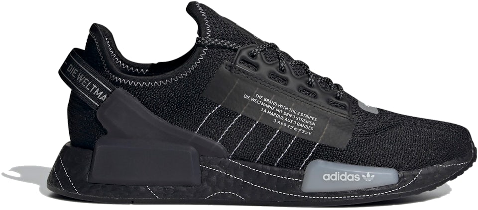 Adidas NMD R1 Custom Black 'White Pollock' Edition
