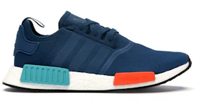 adidas NMD R1 Core Black Lush Red Men s B37618 US