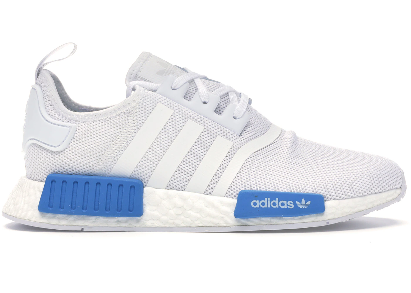adidas NMD R1 Cloud White Bright Blue (Youth) AQ1785 US